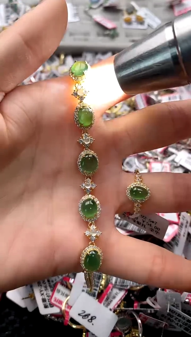 【闪购商品】翡翠戒指银S925镶嵌1111111-5