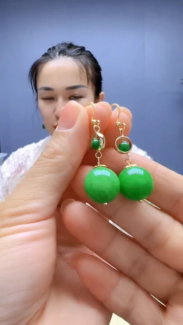 颈饰14K金镶嵌翡翠随昔diy颈饰