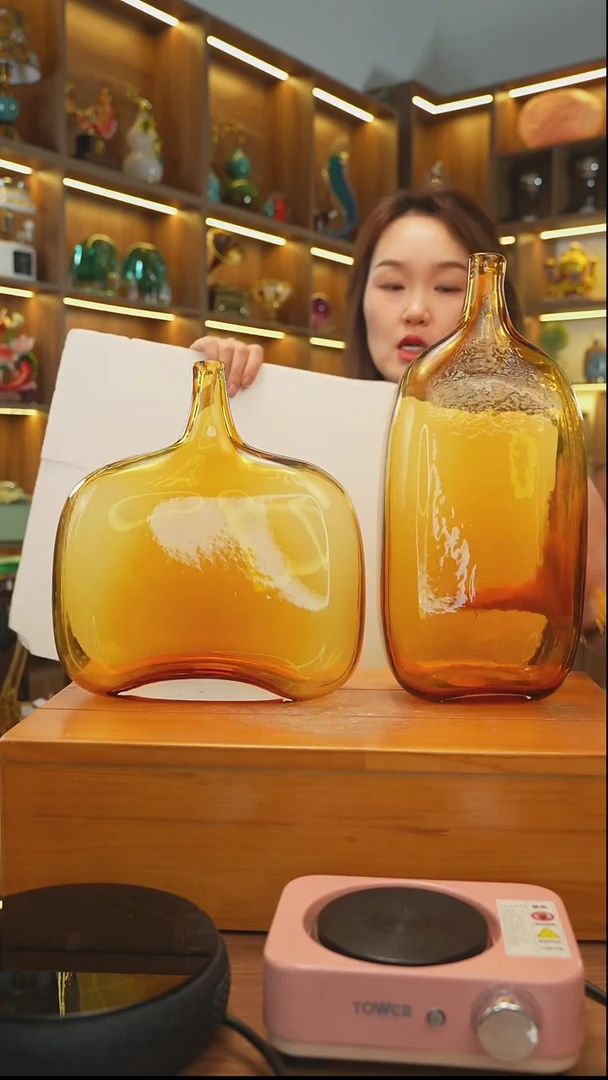 琉璃外贸花瓶花器花瓶-217 一对