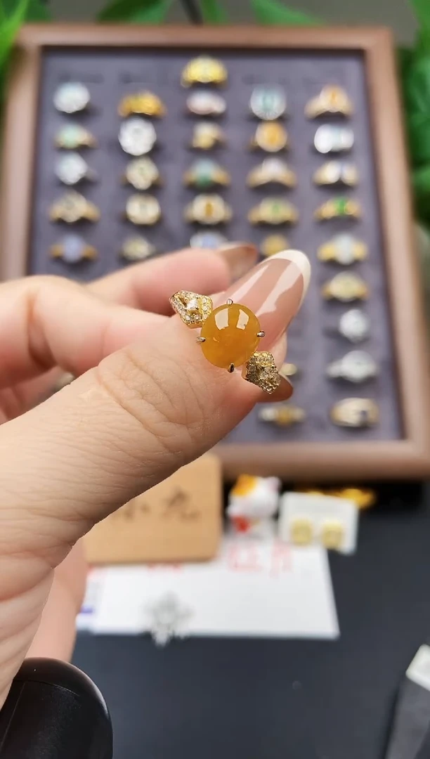 银S925镶嵌戒指翡翠21