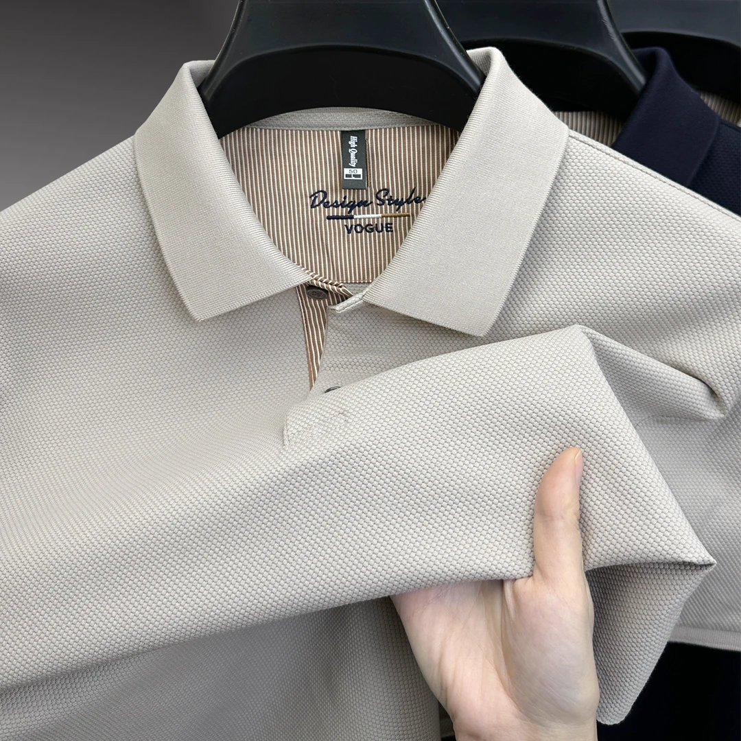 John Bunni轻奢丝光棉短袖t恤男夏季新款休闲时尚百搭透气POLO衫