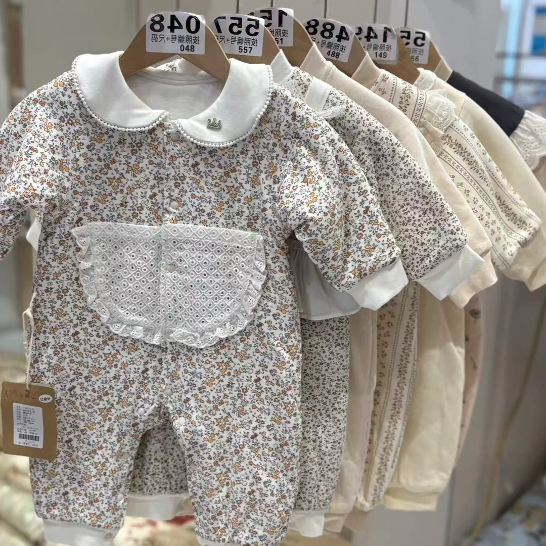 冬款手工棉花衣儿童碎花女童婴儿纯棉（下单备注编码+码段）秋冬