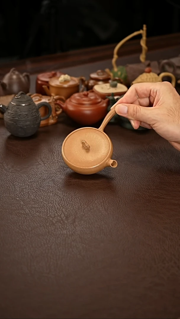 茶壶紫砂如意侧把壶紫砂壶