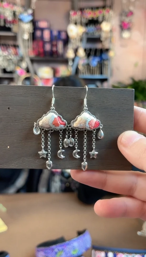 织绣 民族风手工非遗老绣饰品434