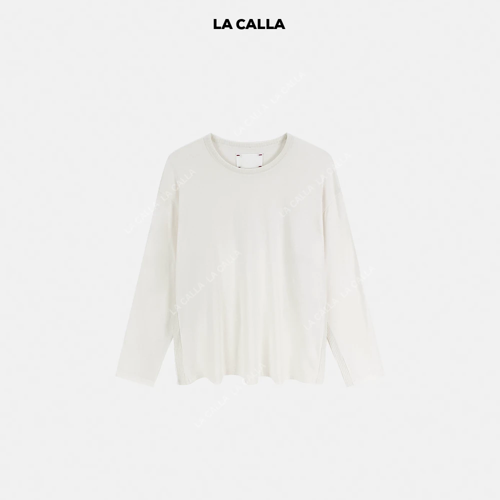 LA CALLA吉拉竖坑条编织拼接打底OY-AE6998