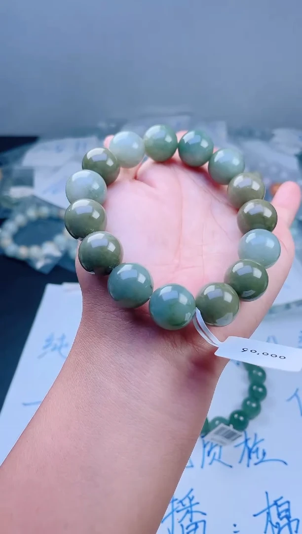 未镶嵌手链翡翠珠串