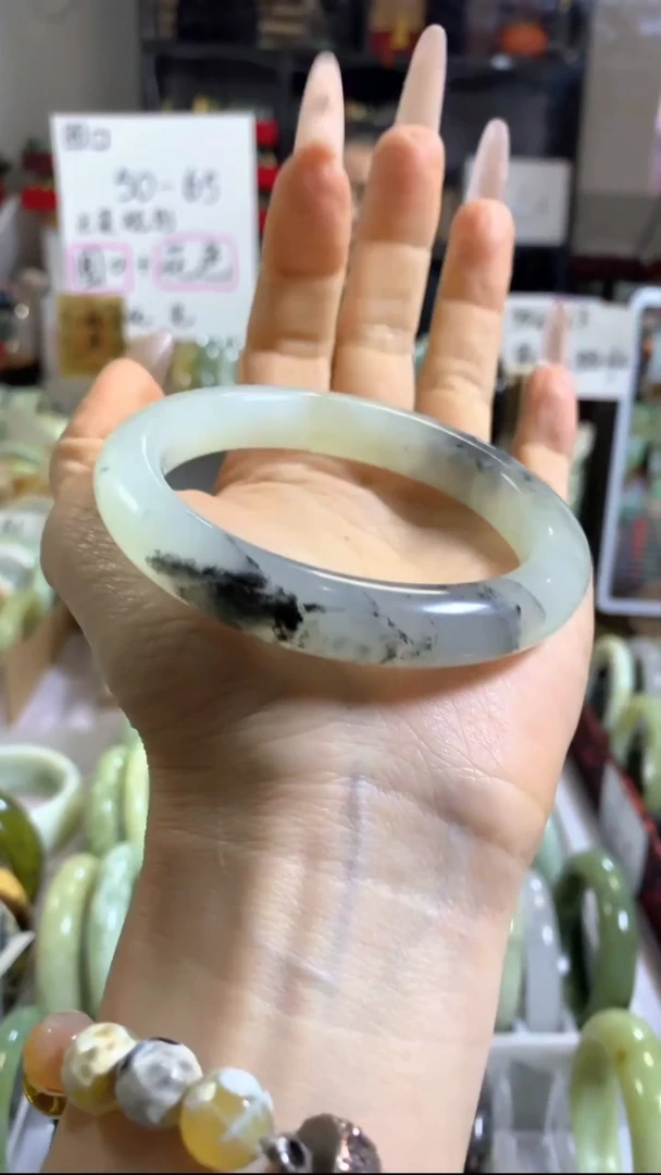 未镶嵌岫玉手镯28  57+ 包容