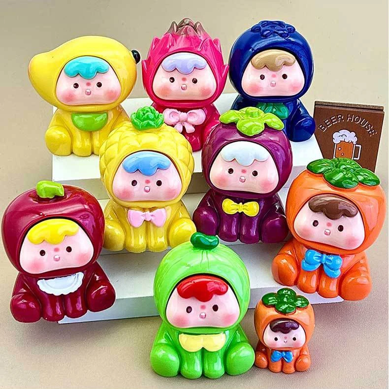 【直播拆】巨无霸立体水果崽崽树脂diy摆件饰品车载动物可爱摆设