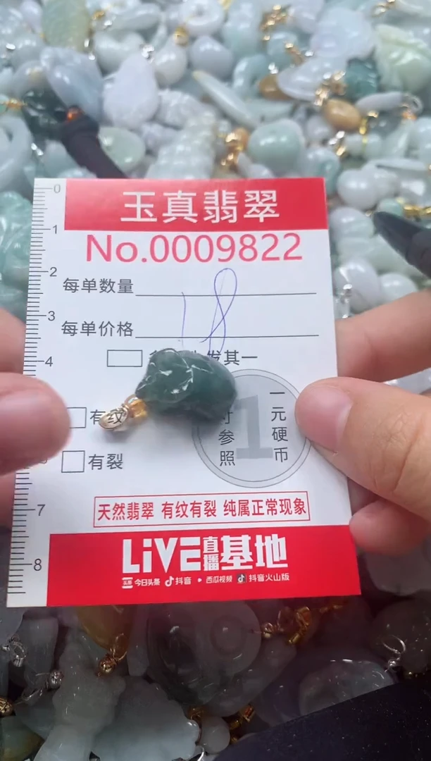 吊坠(不含链)未镶嵌翡翠9822