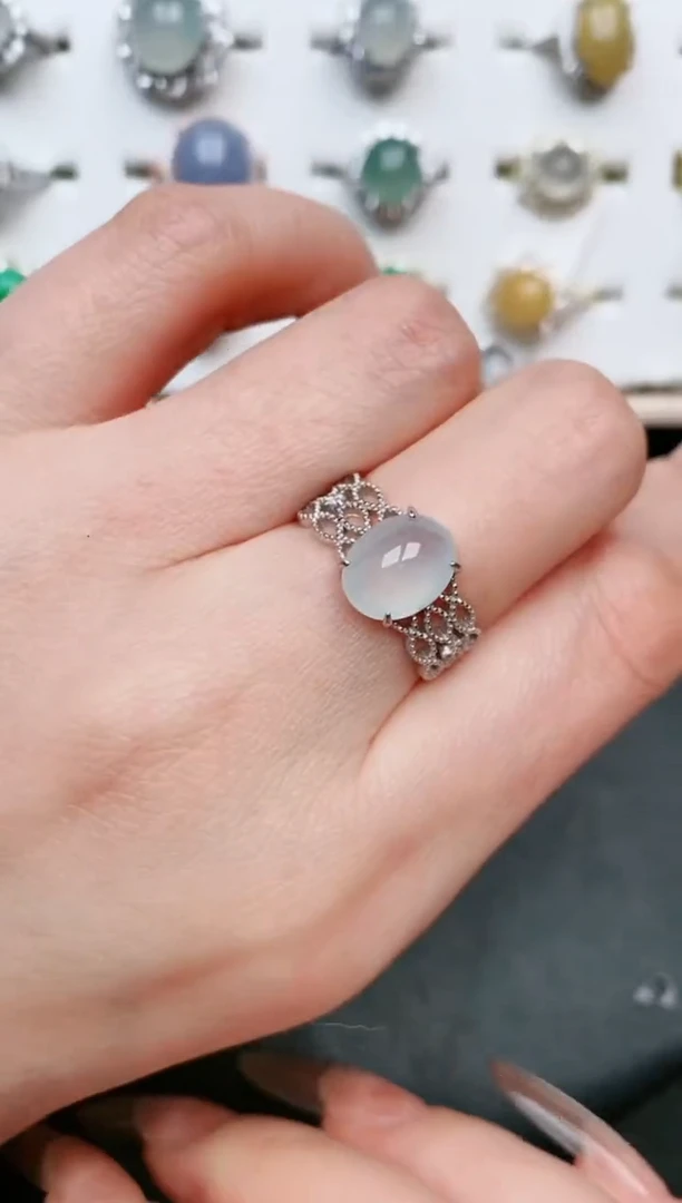【闪购商品】翡翠戒指银S925镶嵌.....
