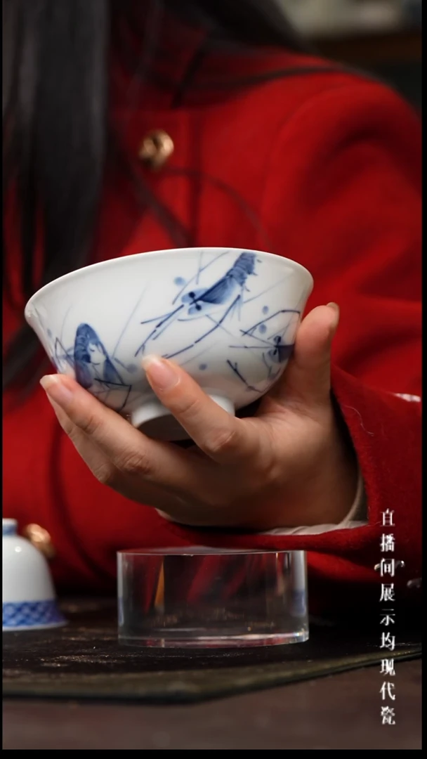 景德镇虾趣米饭碗