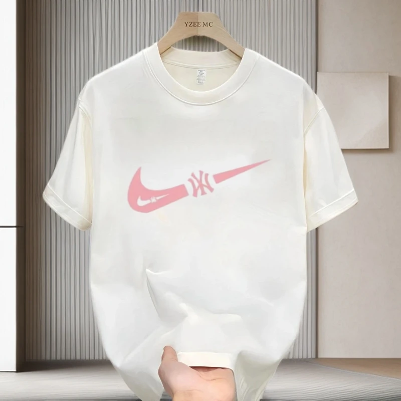 【一折粉丝福利】夏季潮牌男女同款百搭圆领T恤-CVC