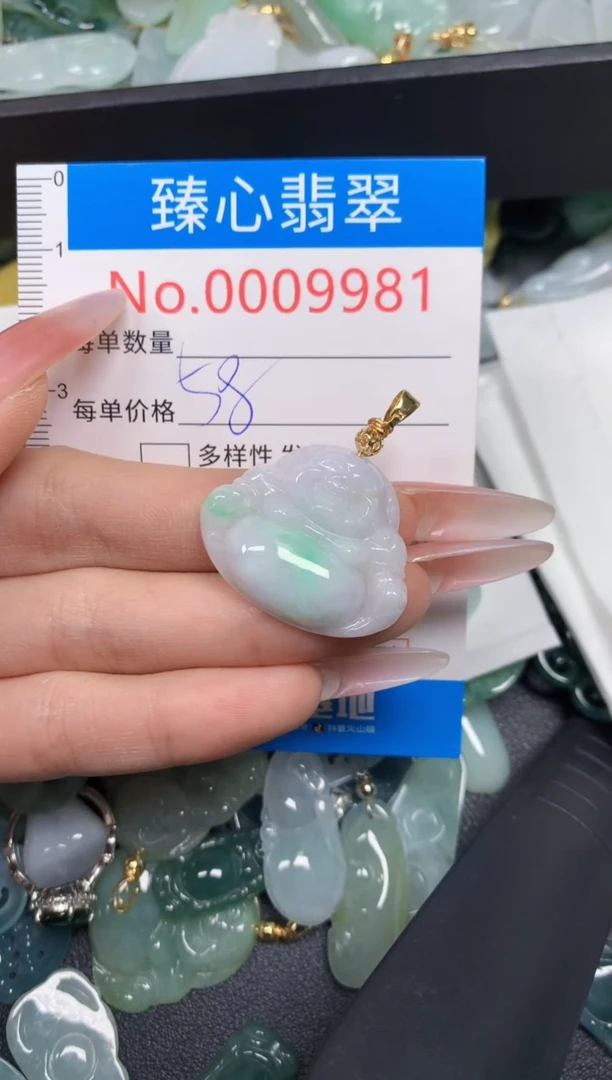 【闪购商品】翡翠颈饰未镶嵌含绳0009981