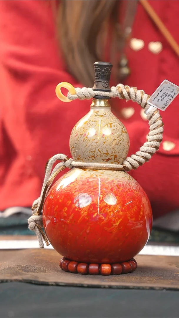 【闪购商品】WA202漆艺酒葫芦不包手串及旋转底座