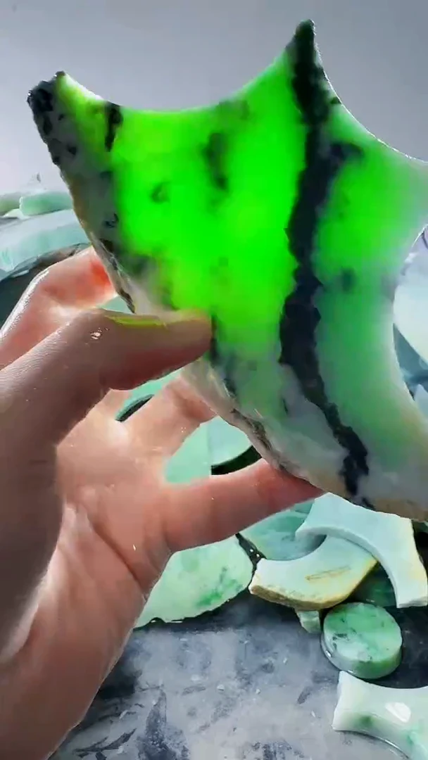 裸石翡翠缅甸翡翠A货文2379