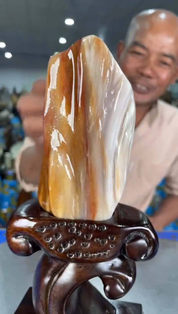 【闪购商品】硅化玉摆件未镶嵌57