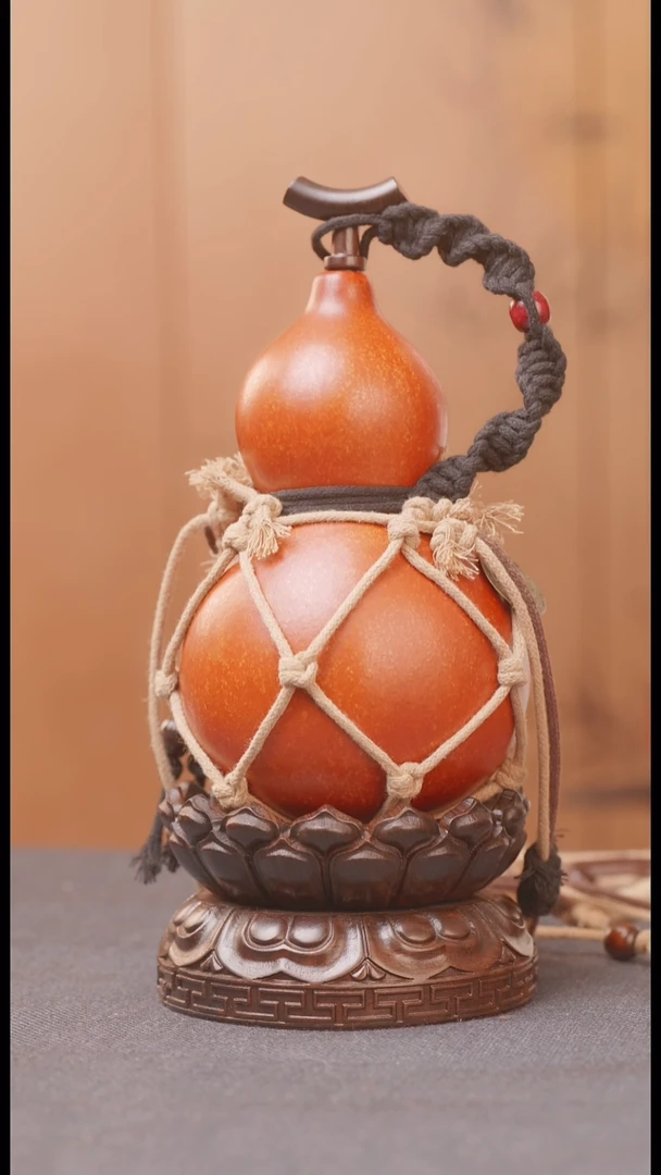 1084号链接精品大漆葫芦现货现发[一物一拍]不包含莲花底座