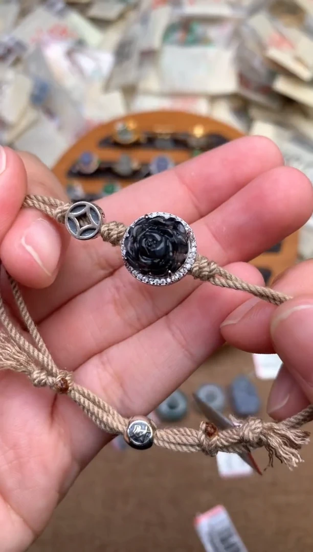 银S925镶嵌挂件翡翠(多样性发货)1个