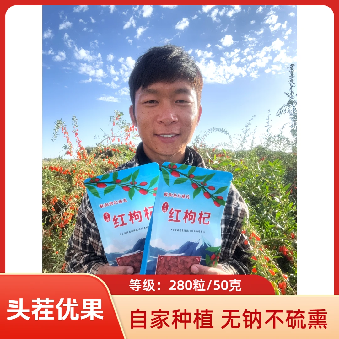 小果优级-青海柴达木 枸杞 无钠不熏硫 纯碱晾晒煲汤熬粥豆浆泡水