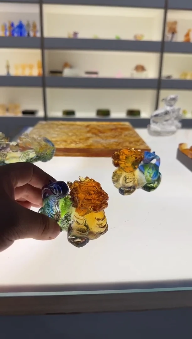 手工艺品琉璃?****?麒麟单只