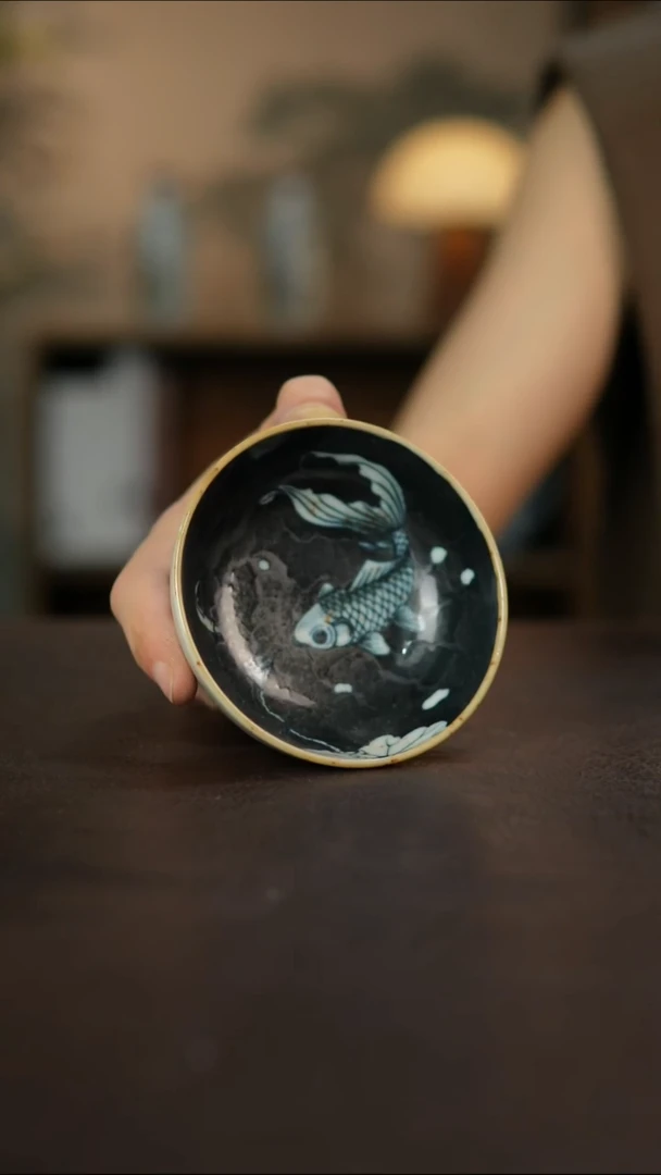 杯景德镇陶瓷杯碗柴烧多人