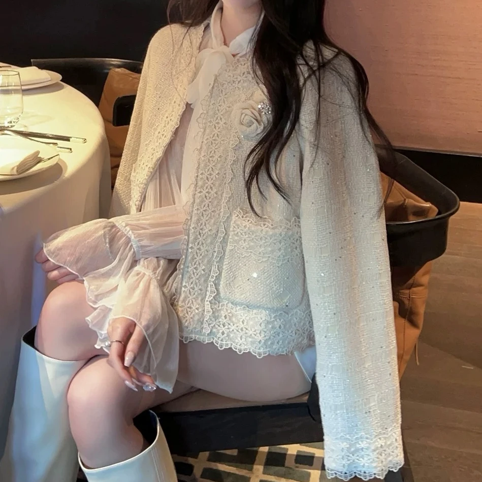 OneKoilin“古堡小香”高定系列蕾丝拼接小香外套 GBXX
