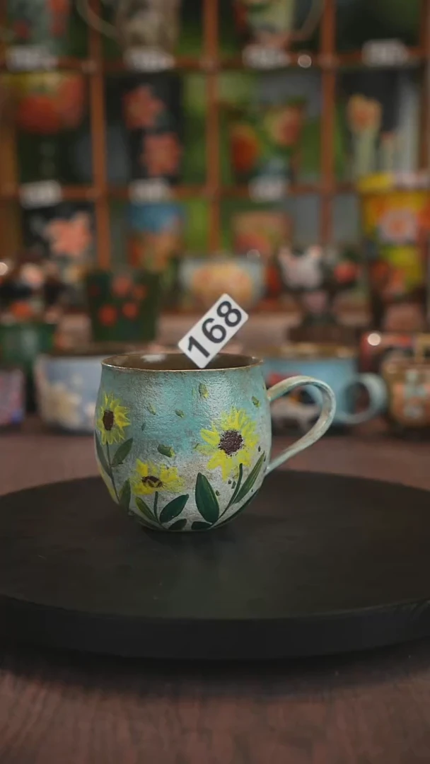 紫砂油画手绘釉下彩168
