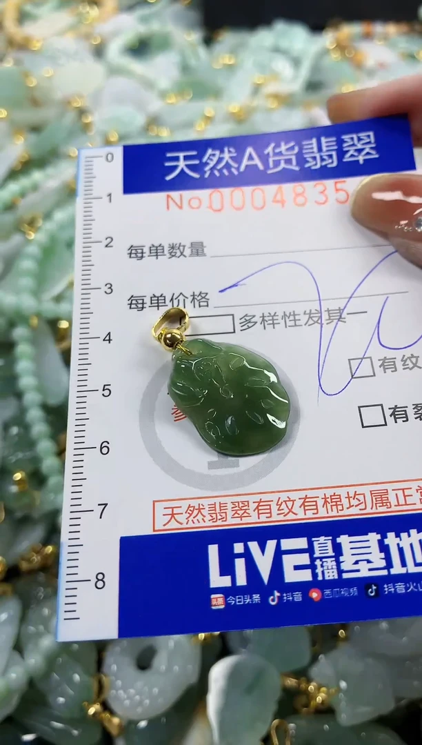 颈饰未镶嵌翡翠天然A货翡翠