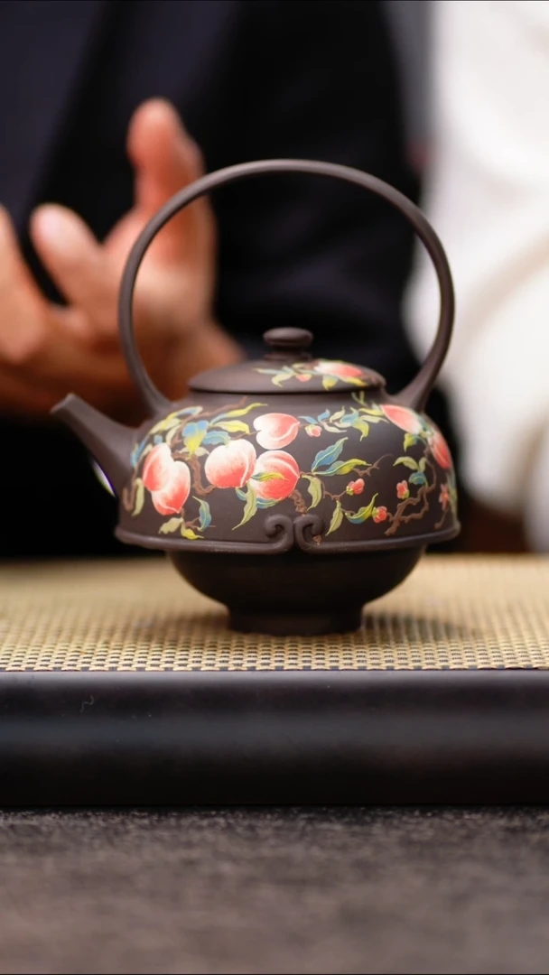 YHY90云雾天青九桃提梁（一壶一杯）