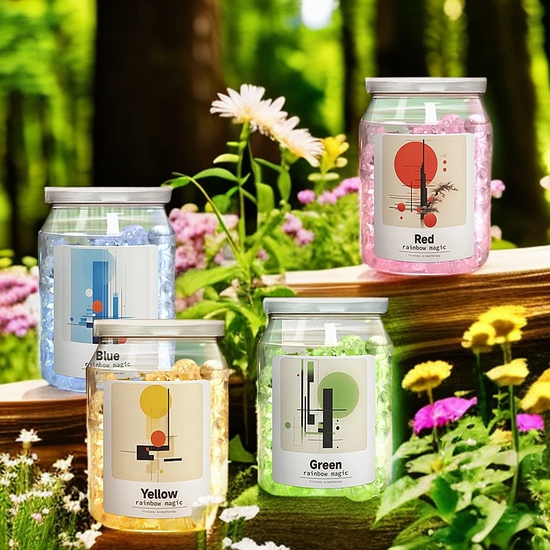 香味佳车载清香凝珠汽车香膏摆件花果香进口瑞士高端香氛持久留香