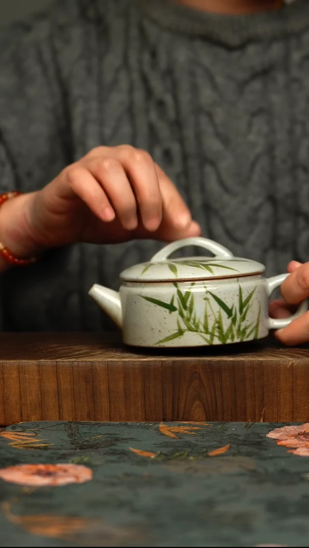 瓷片釉下彩手工手绘同款陶器