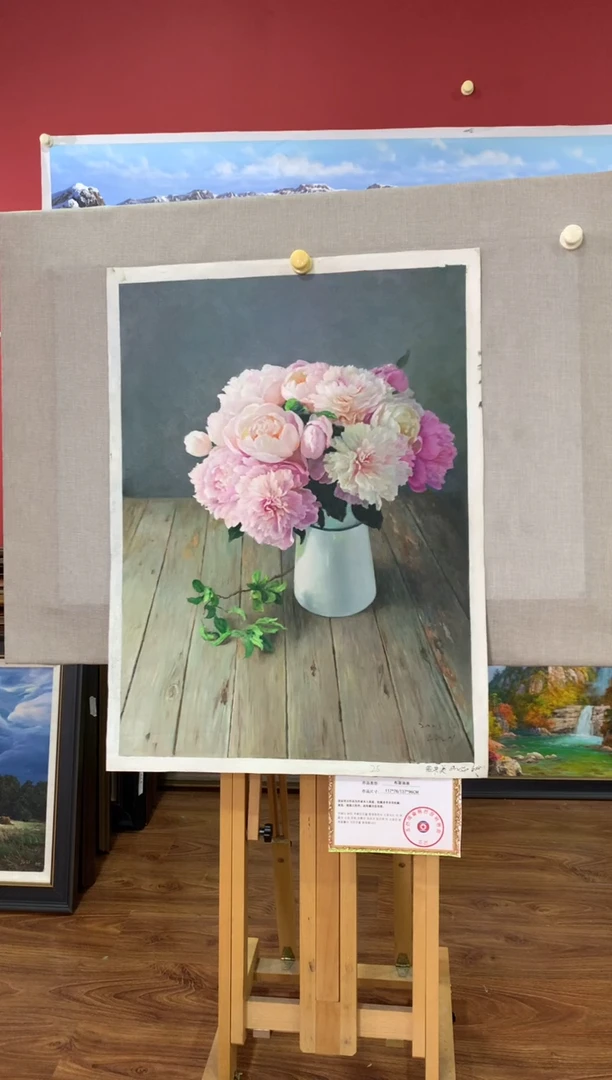 油画【71号】朝鲜原创手绘油画【功勋Ⅰ级画家丨孤品佳作】【顺丰包邮】