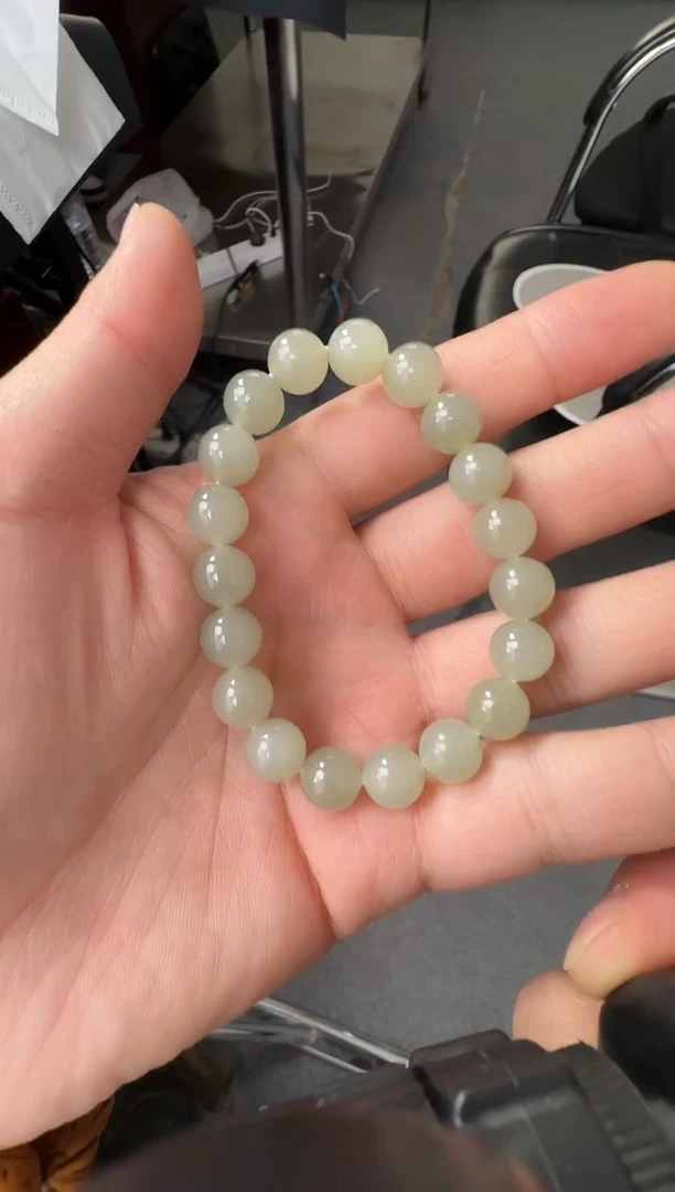 手串未镶嵌和田玉青白玉手串（产地直发）