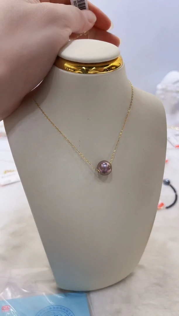 18K金镶嵌淡水珍珠DA路路通10@@bd143