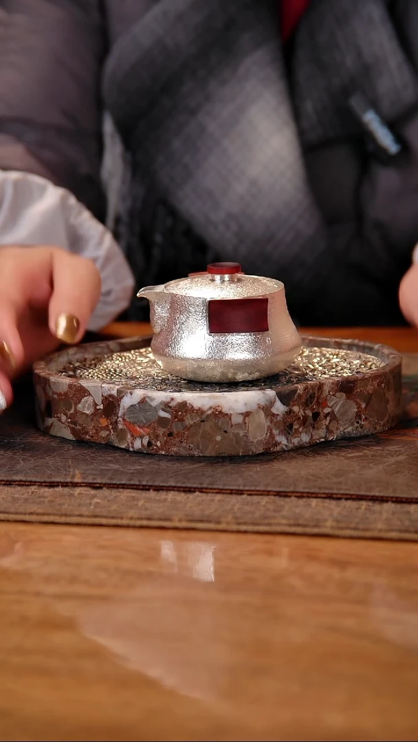 盛唐工坊 足银999 手工泡茶壶