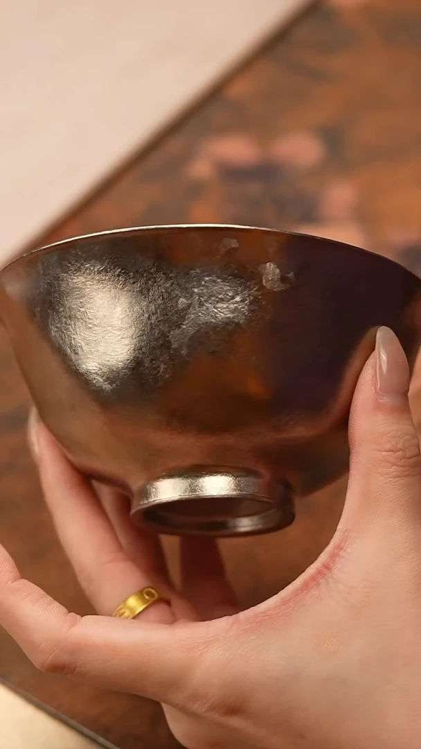 【闪购商品】暗香疏影/纯钛宫廷碗/细面银