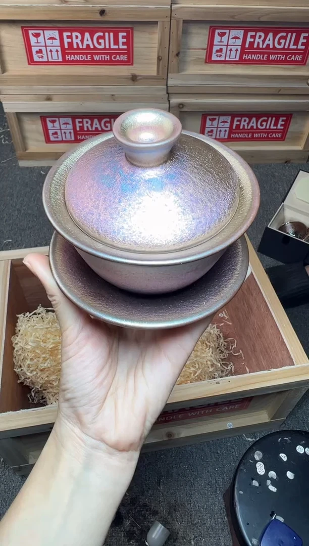 茶盏糖果 盖碗 建窑建盏主人杯