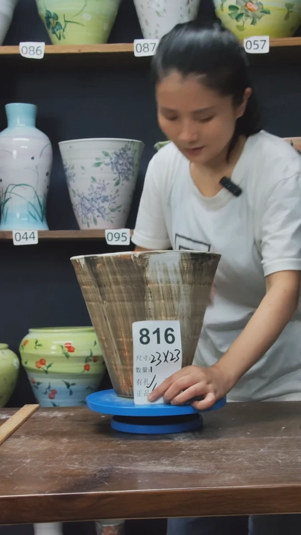 陶瓷景德镇花盆816