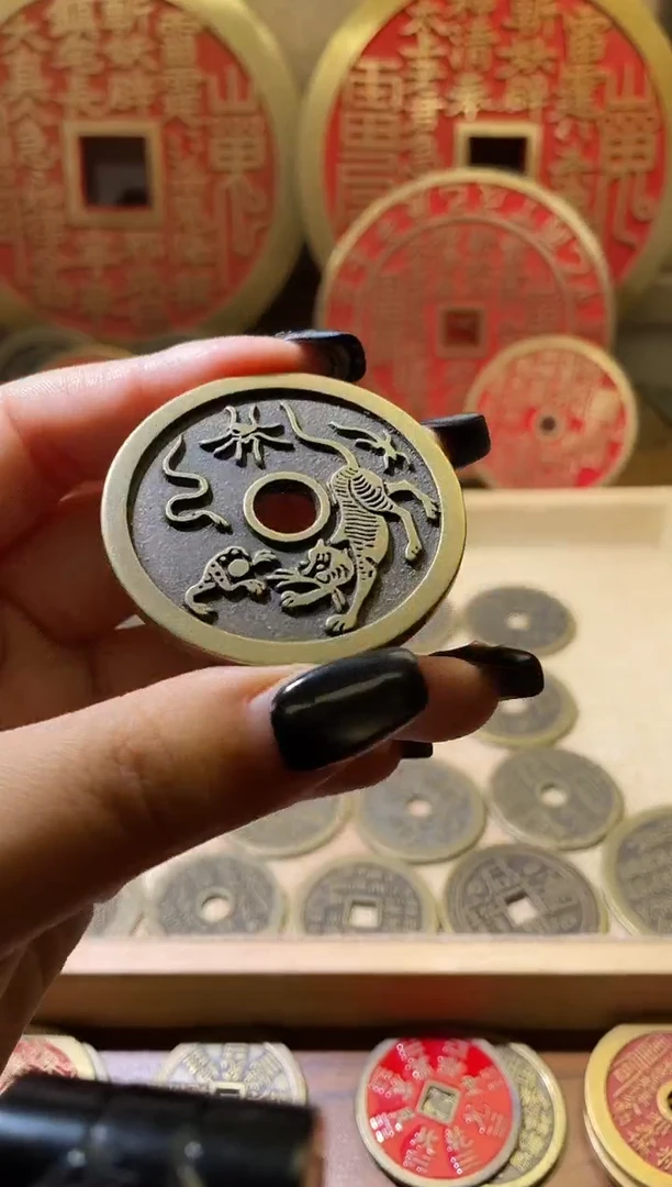 铜当代翻砂铜工艺品+手把绳