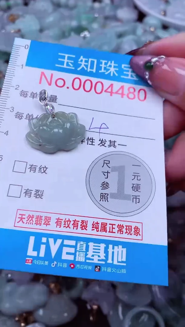 吊坠(不含链)未镶嵌翡翠4480