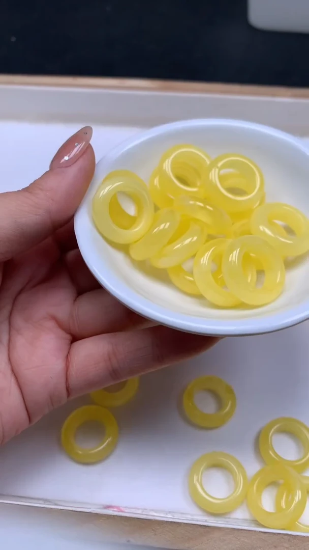 裸石蜜蜡未镶嵌M431 蜜蜡 跑环21*6内13mm1个5元