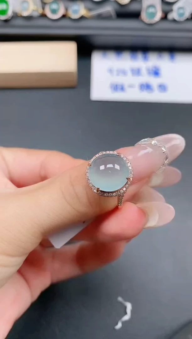 银S925镶嵌戒指翡翠11111