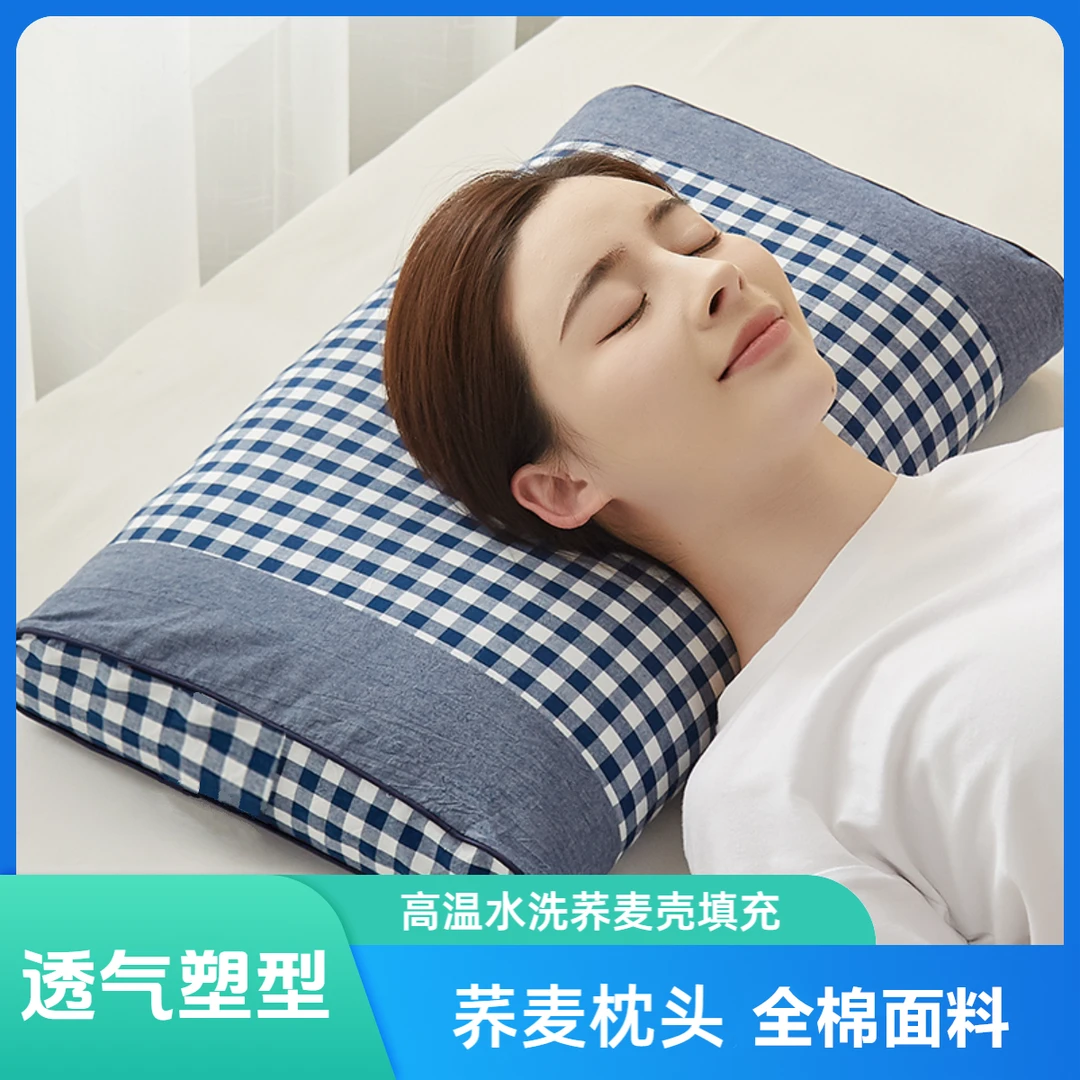 荞麦枕头全荞麦护颈枕学生枕芯睡眠枕宿舍枕头苦荞麦皮枕头荞麦壳