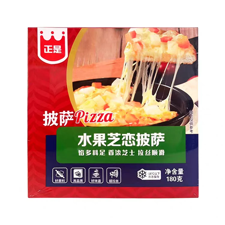 正是系列水果之恋披萨180g./奥尔良鸡肉披萨170g.两种口味可任选一种