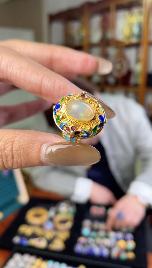 【闪购商品】非遗绝技花丝镶嵌戒指