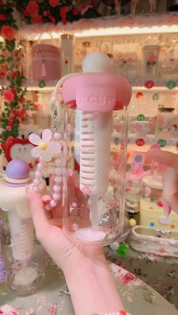 摆件品质好发货快放心拍！吸管杯粉色