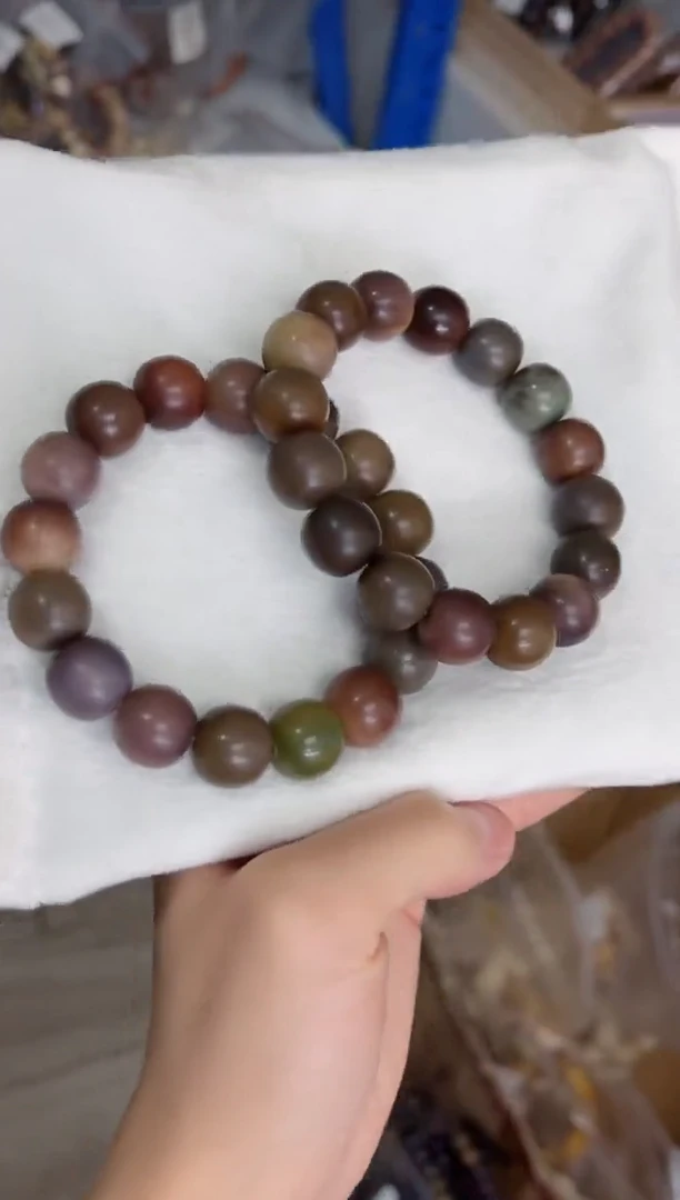 菩提根/象牙果手串a66紫美人干磨苹果13*14