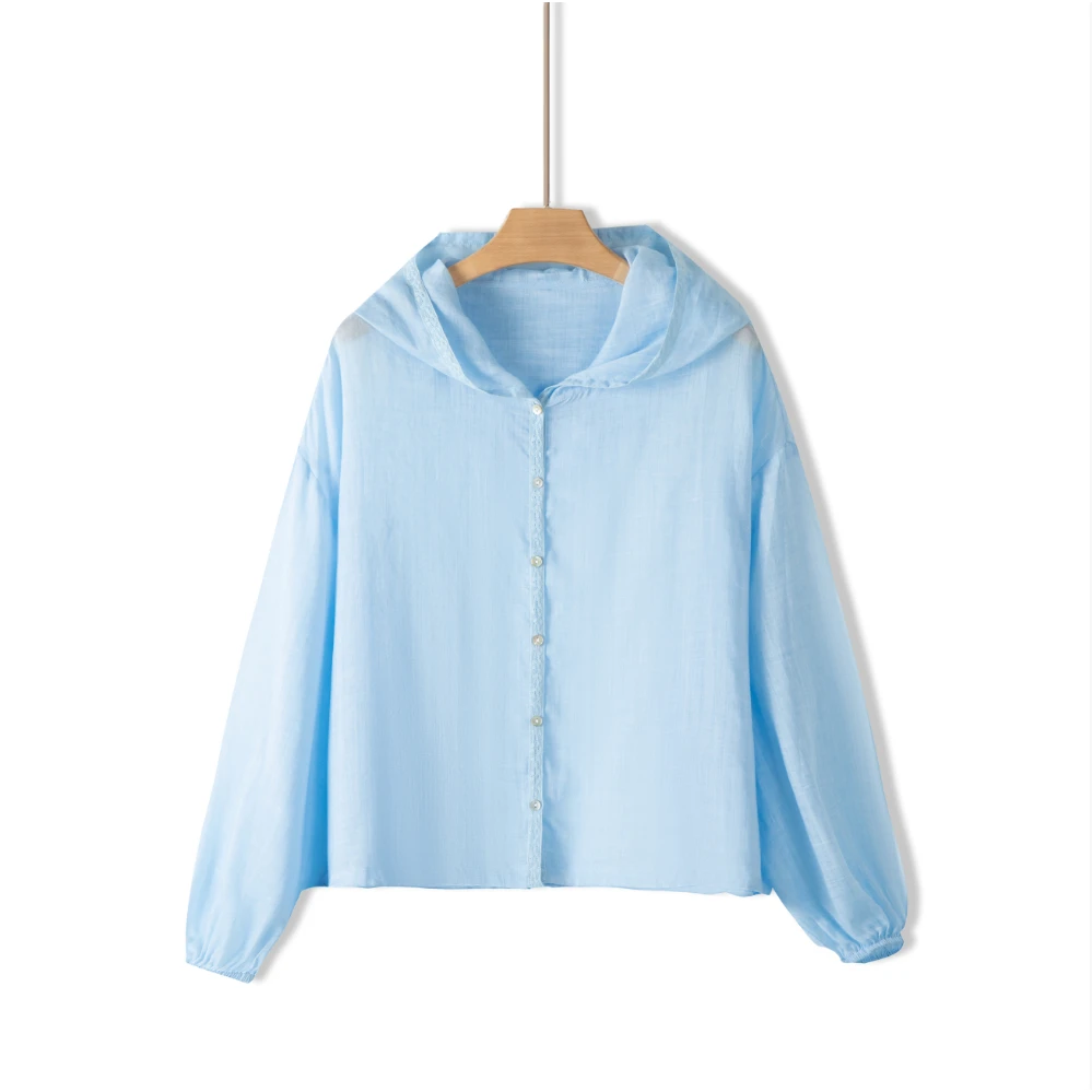 夏季新款【苎麻天丝】珍稀材质，舒爽体验女式防晒服25DAK0622