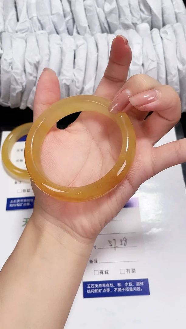 未镶嵌黄龙石英质玉078 焦糖桂花 57