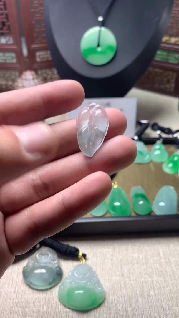 颈饰未镶嵌翡翠所见即所得，一图一物